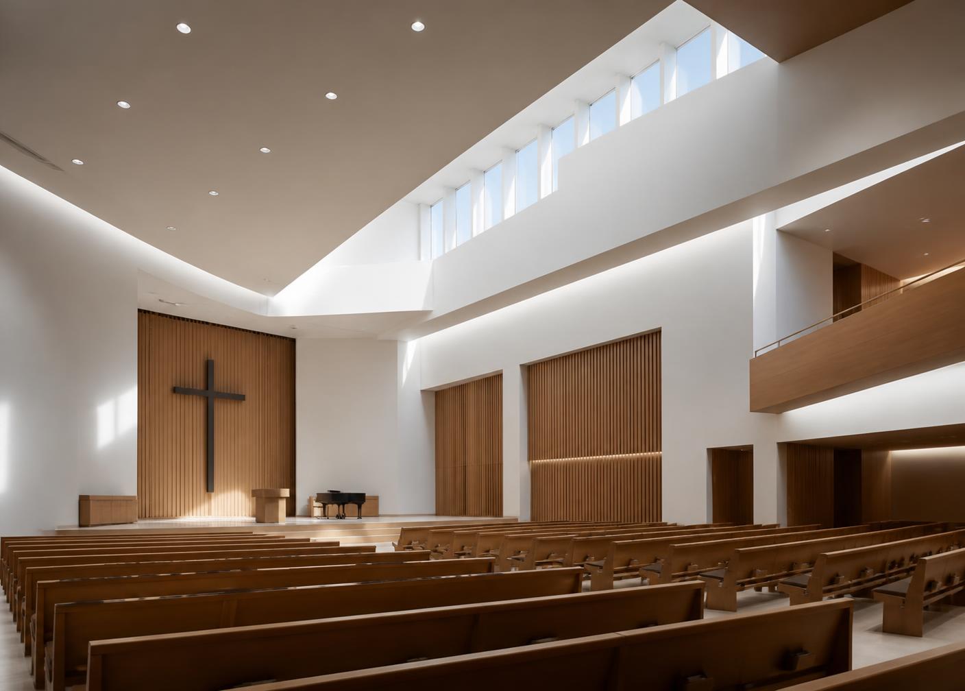Igreja Batista Central — acabamento interno